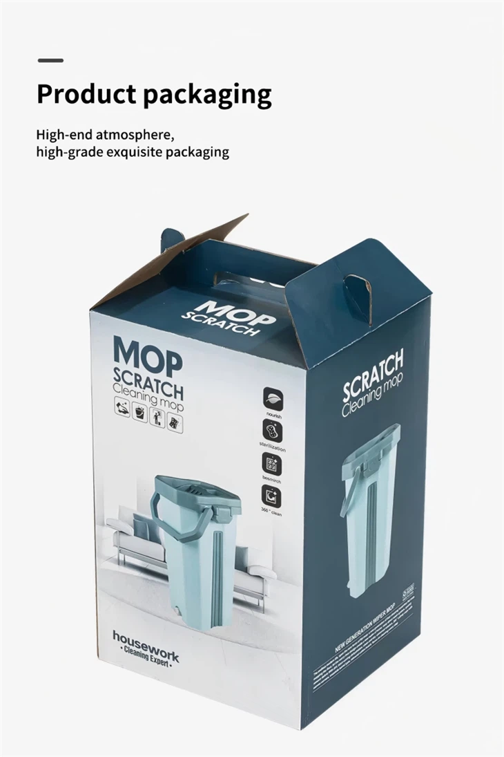 360 Degree Flat Head Mop And Bucket Set