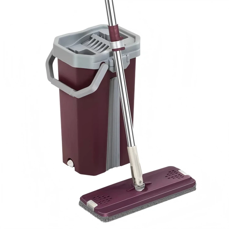 360 Degree Flat Head Mop And Bucket Set